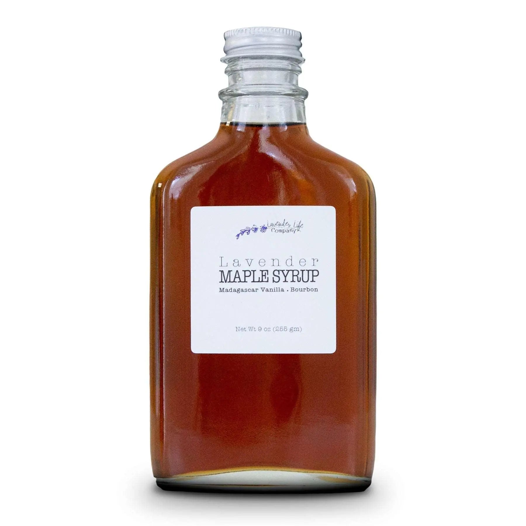 Lavender Syrups - Hand-Crafted Lavender Vanilla Bourbon Maple 9oz