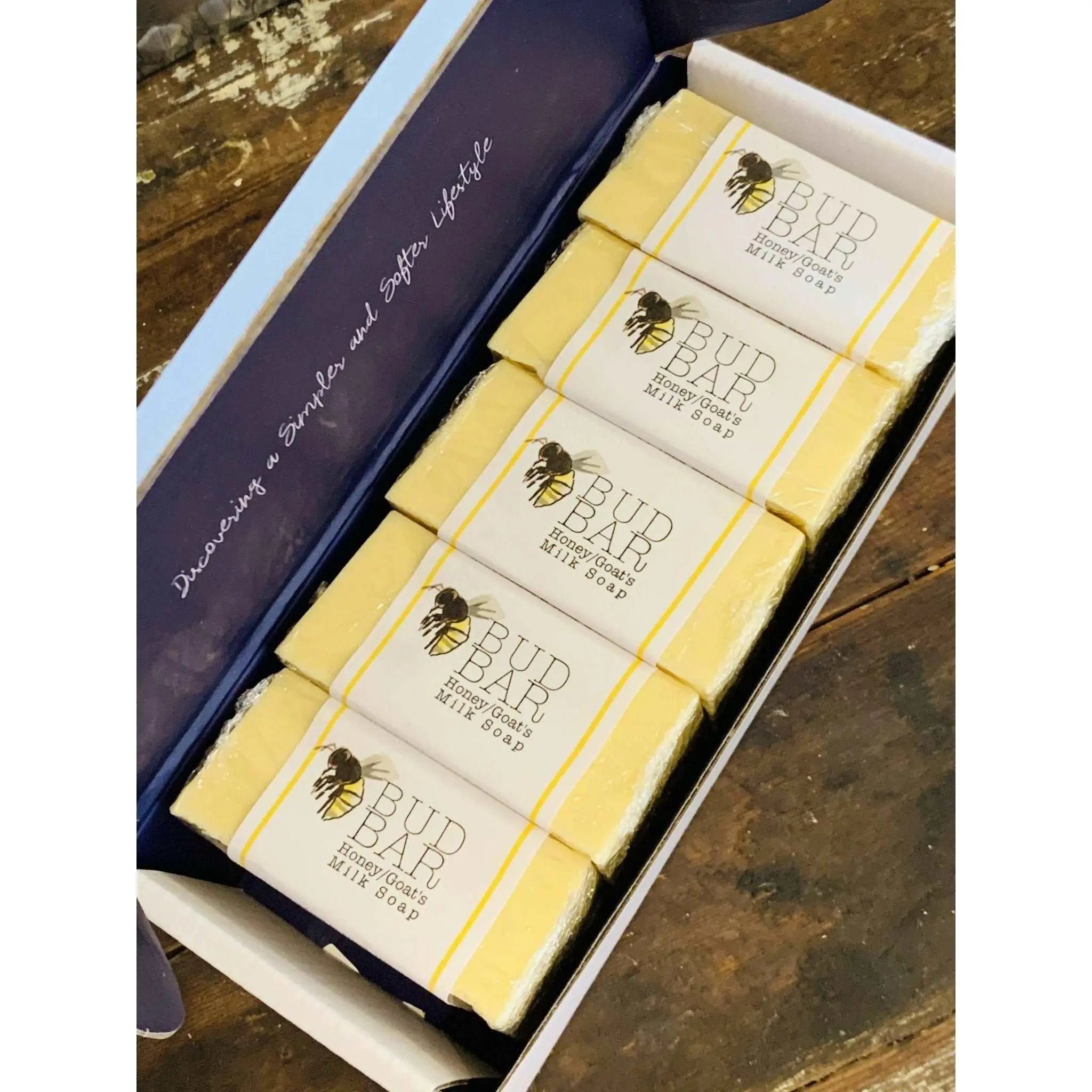 Honey Bar Soap for Babies, with Lavender & Goat’s Milk 5 Bar Gift Pack