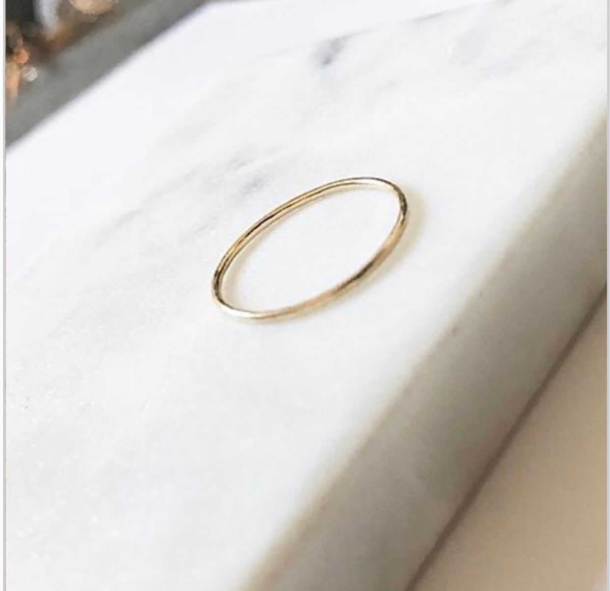 HAMMERED STACKING RING