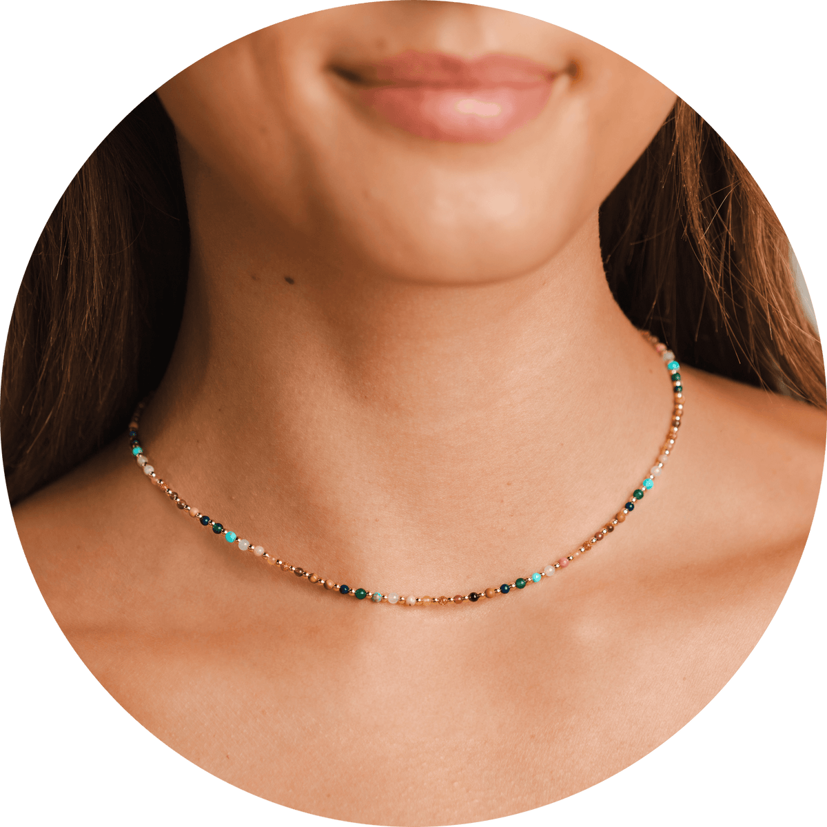 Master Healer 2mm Necklace + Layered Bracelet Set