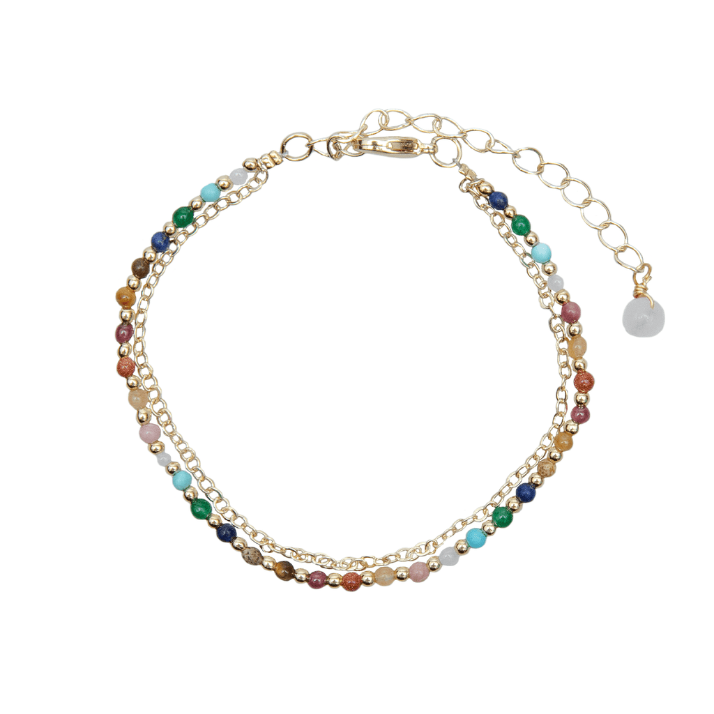 Master Healer 2mm Layered Healing Bracelet Gold