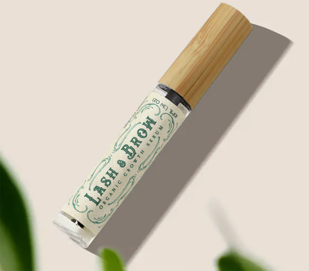 Organic Lash & Brow Serum with cold pressed castor oil and pearl powder