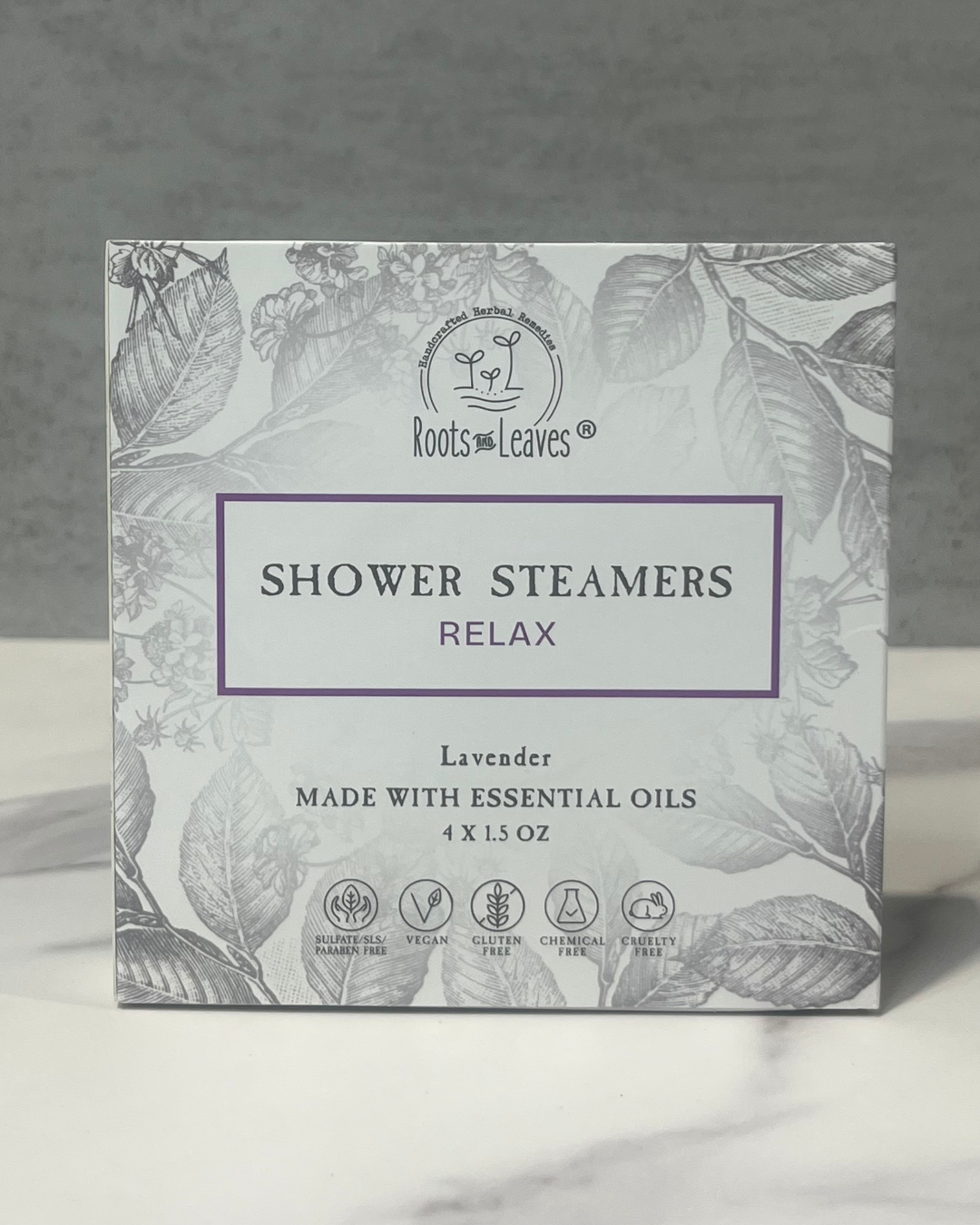 Relax - Lavender Shower Steamer & Bath Bomb