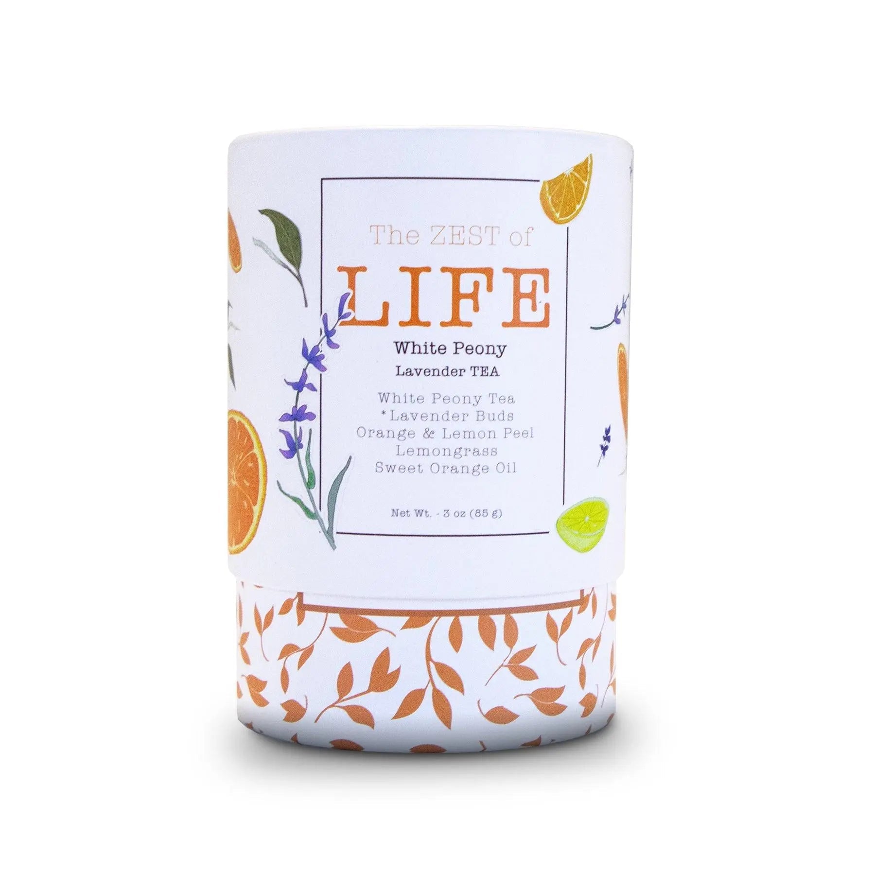 The ZEST of LIFE White Peony Lavender-Infused TEA