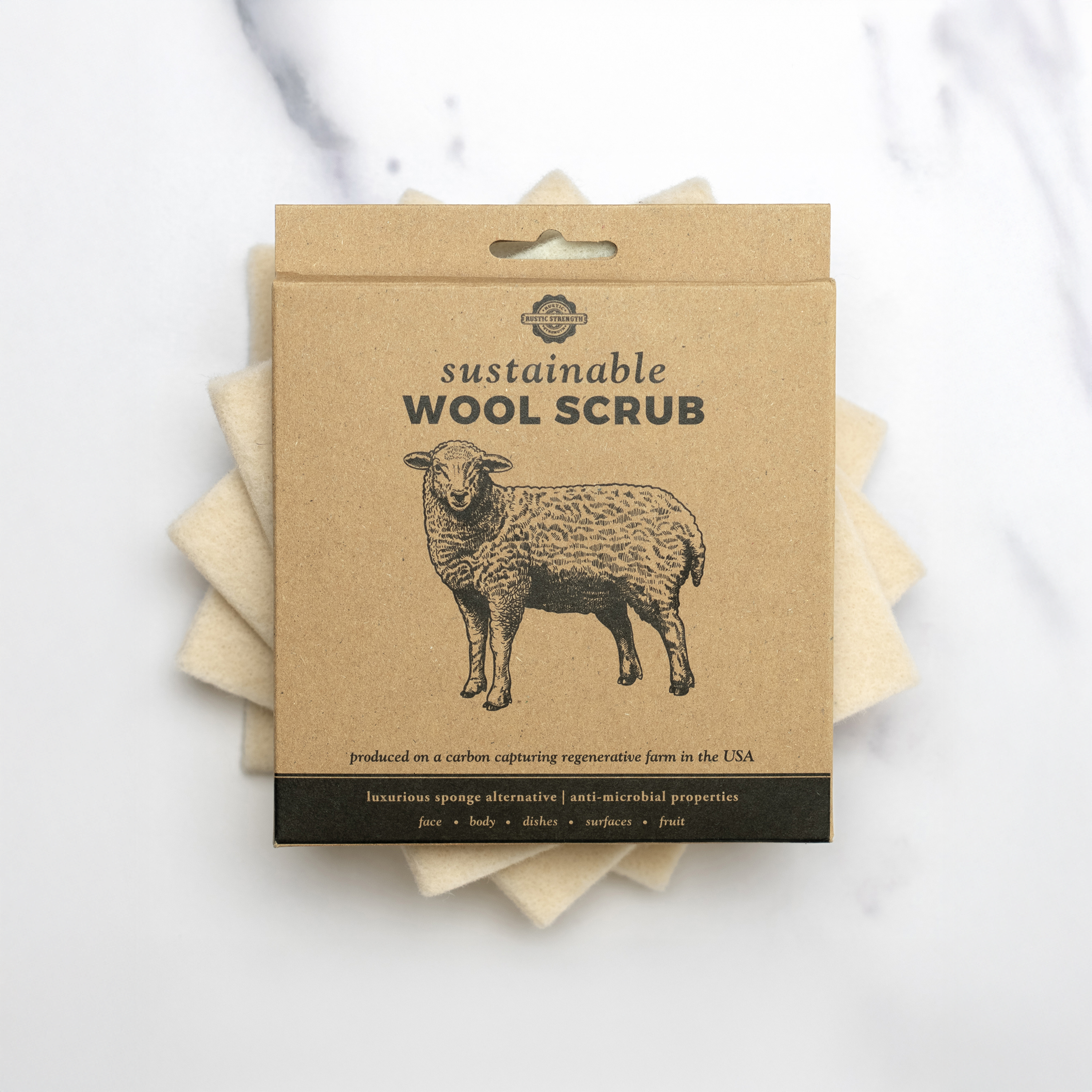 Sustainable Wool Scrub 6 Pack