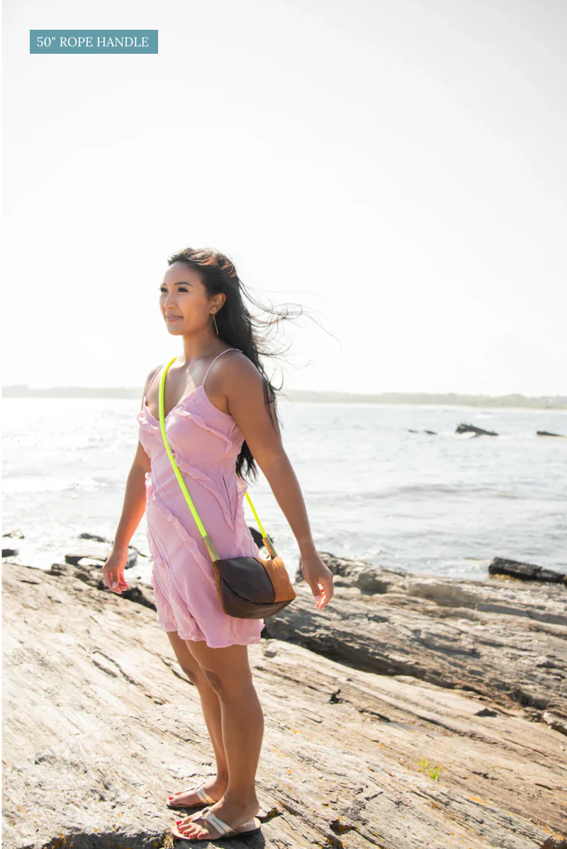 Zip Crossbody // in Black Leather
